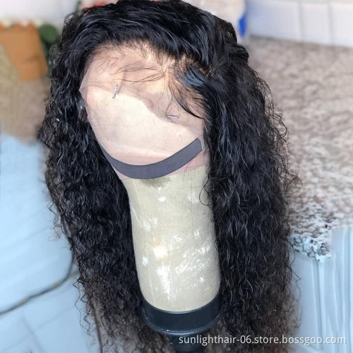 Sunlight vietnam curly hair wig brazilian grade 15a hair weave curly lace front wigs hd lace wig